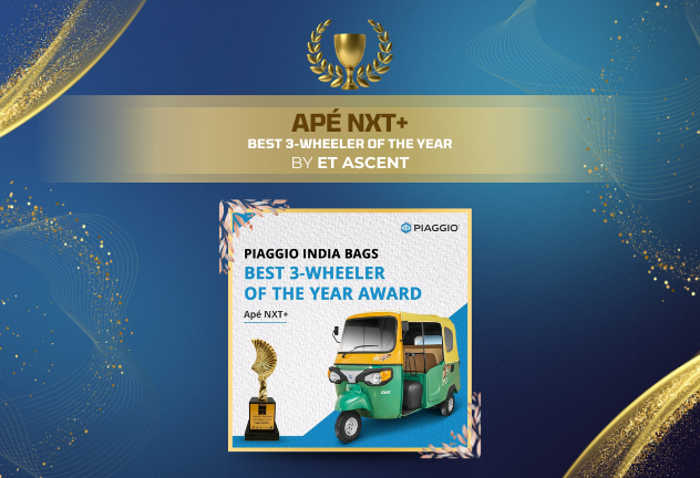 Piaggio receiving awards for Luxury Scooter and Performance Scooter of the Year