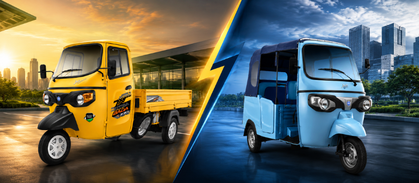 cargo three wheeler vs passenger three wheeler comparison for commercial vehicle buyers