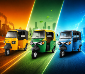 electric three wheeler vs diesel vs cng comparison for cargo and passenger use