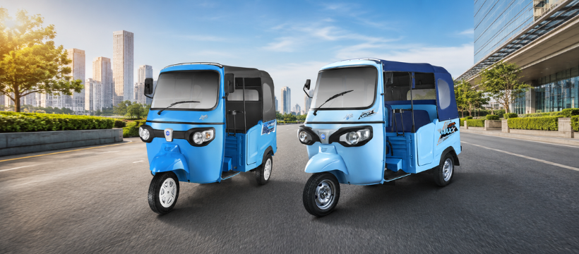 Piaggio three-wheeler cargo vehicle powering last-mile delivery